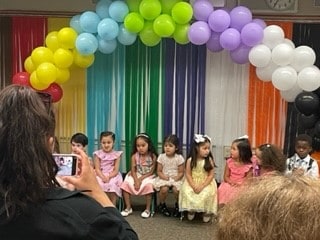 Elk Grove USD Head Start children on graduation and moving up day.